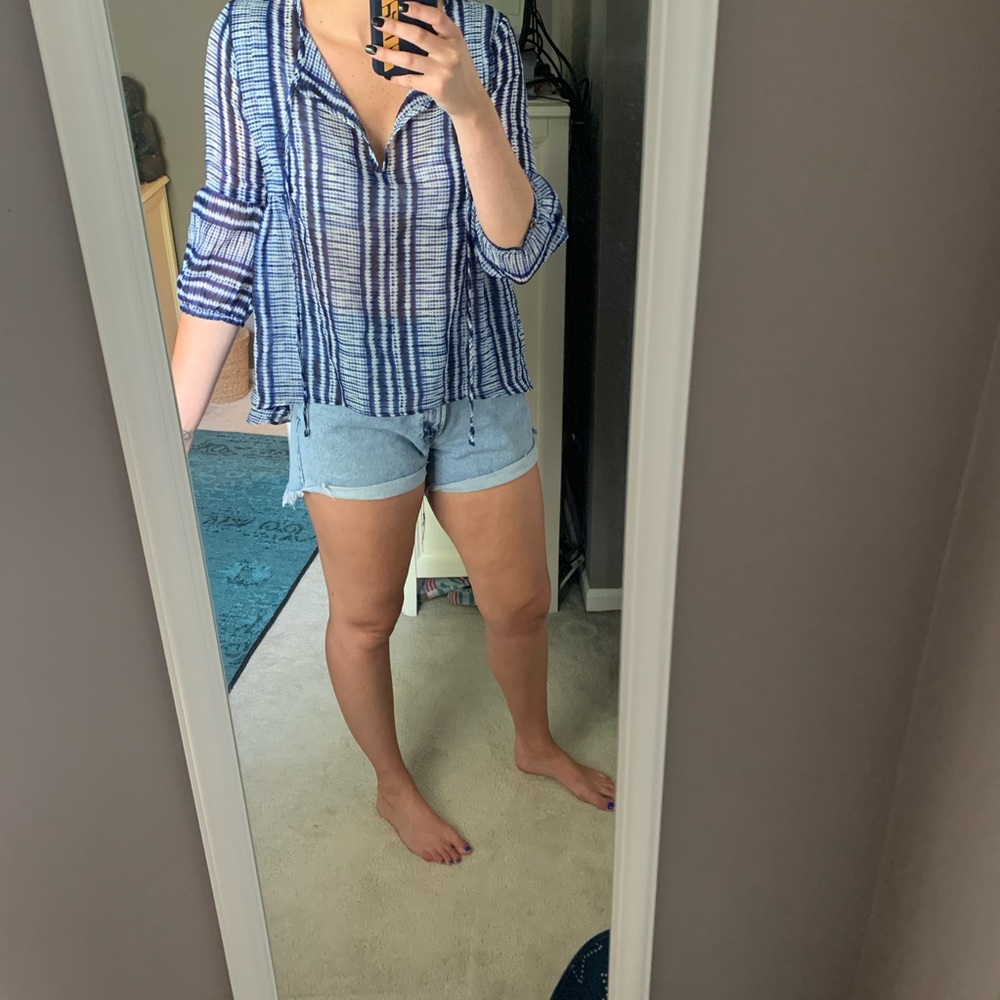 Forever21 Sheer Beach Blouse